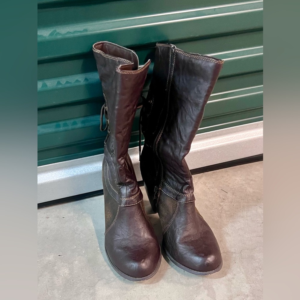 Mudd Dark Brown High Heel Boots - Picture 9 of 10